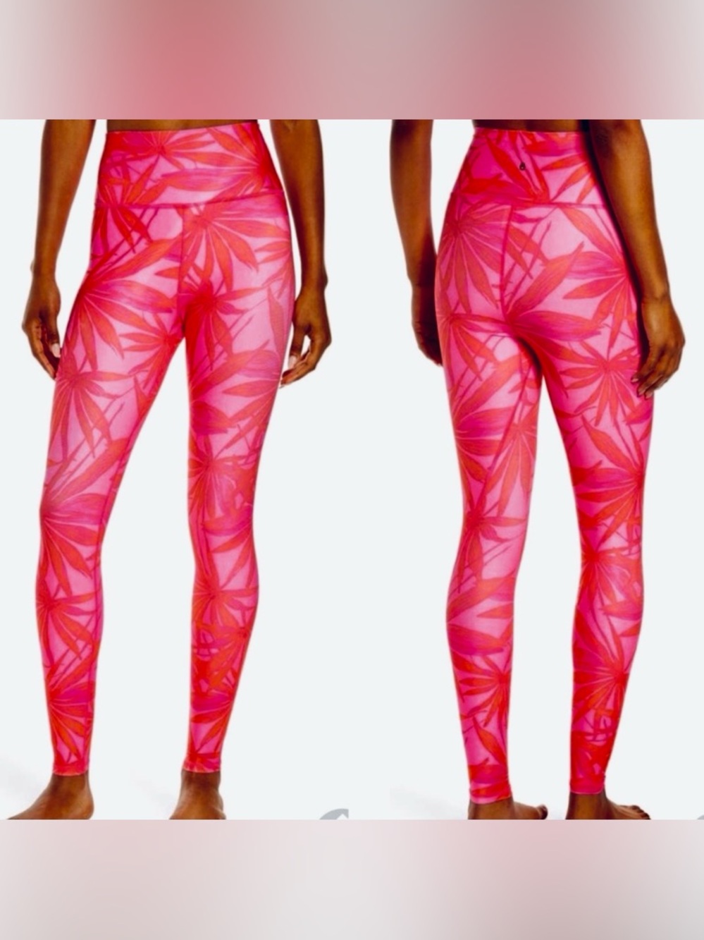NWT Spiritual Gangster Intent High Waist 7/8th Leggings 
"Pink Glow Print"